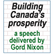 Building Canada’s prosperity - a speech dlivered by Gord Nixon